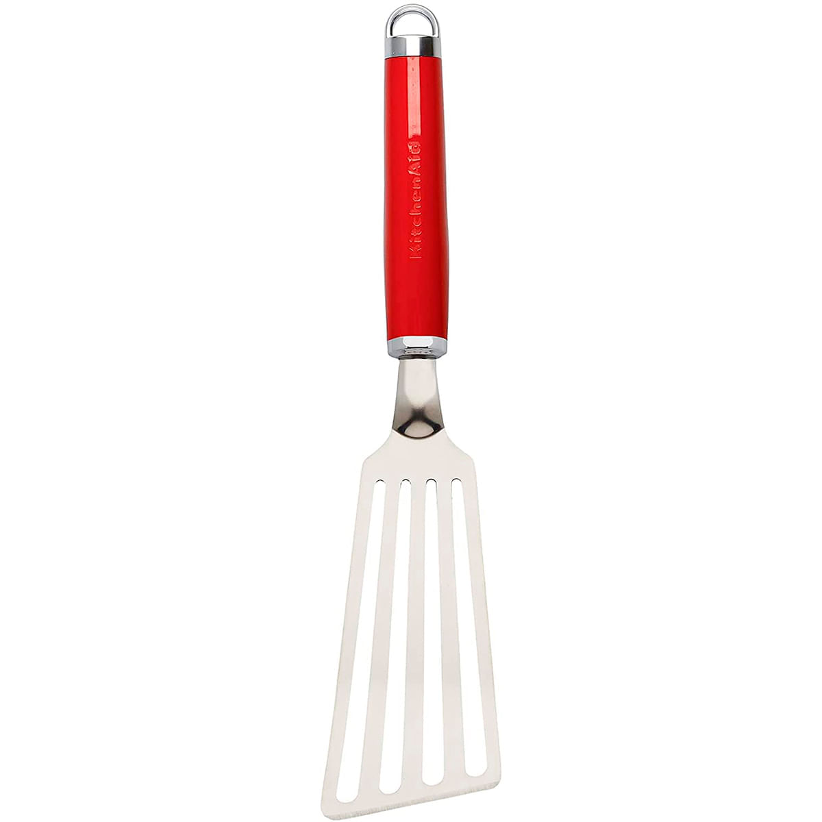 Espátula Perfurada Flexível 33Cm De Inox Vermelho Kitchenaid