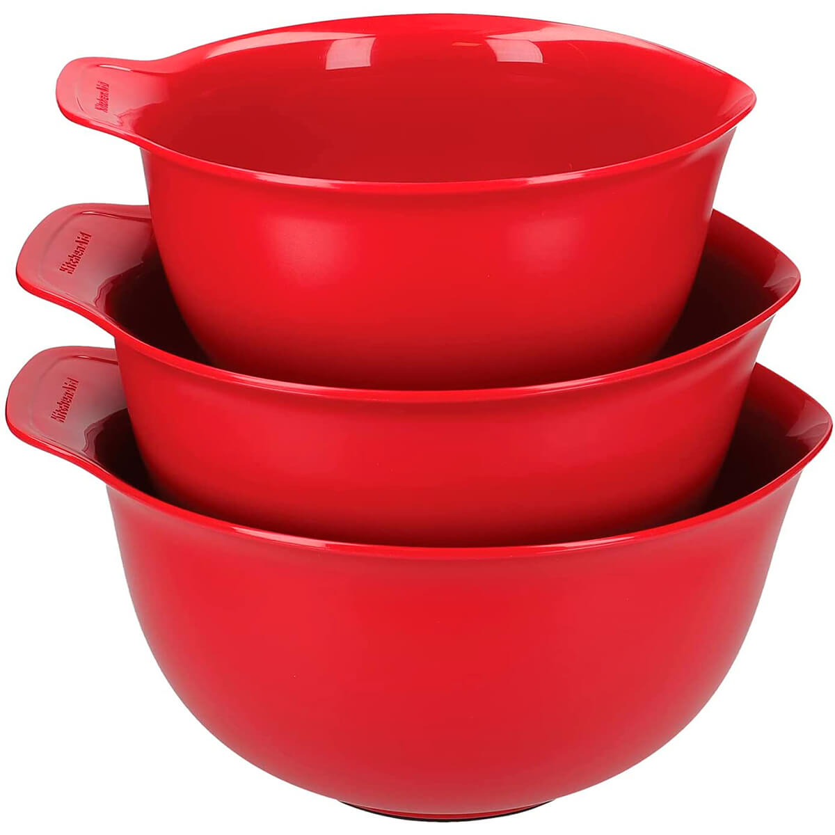 Conjunto 3 Tigelas Bowls Vermelho Kitchenaid