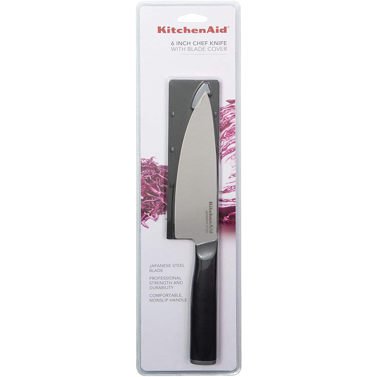 Faca Chef Preta 15,2Cm Kitchenaid