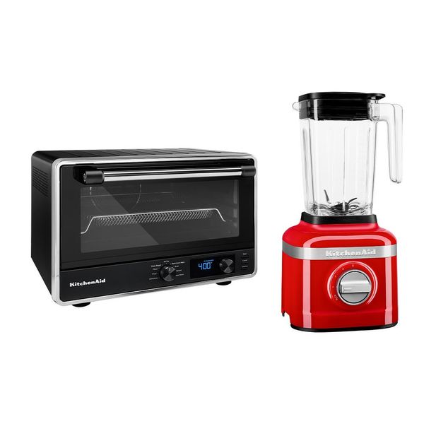 Combo Forno Multifunções com Air Fryer e Acessório para Pizza + Liquidificador K150 KitchenAid Empire Red - KOG21_KUA13AV_CJ 110V
