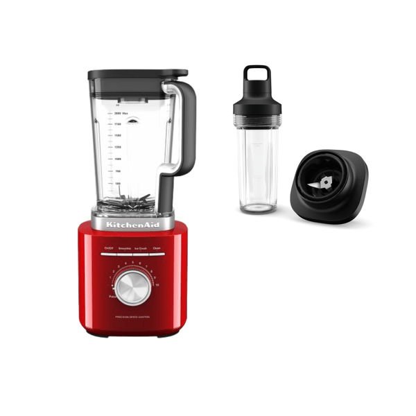Combo Liquidificador Pure Power 2 L - Empire Red e Copo Individual (Personal Jar) 110v