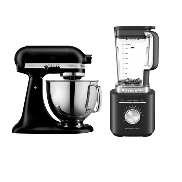 Combo Liquidificador Pure Power 2 L - Black Matte e Batedeira Stand Mixer Artisan - Black Matte 220v