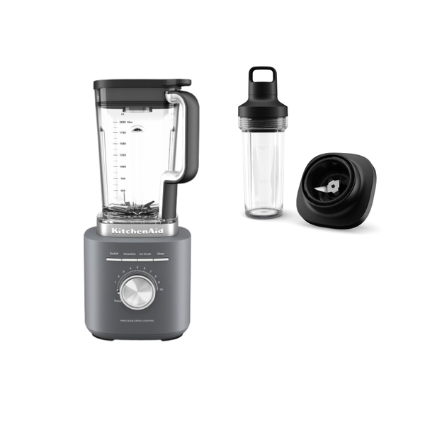 Combo Liquidificador Pure Power 2 L - Charcoal Grey e Copo Individual (Personal Jar) 110v