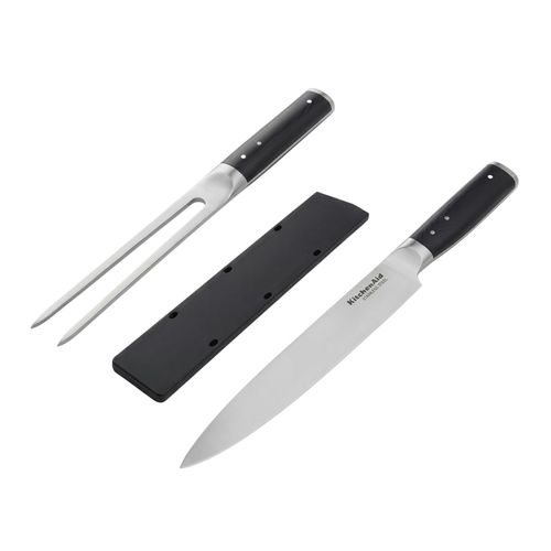 Jogo para Churrasco Faca Garfo Aço Japonês Carne Kitchenaid