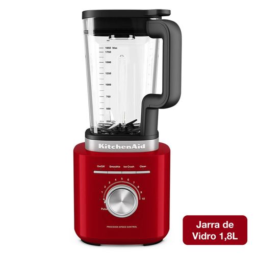 Liquidificador Pure Power KitchenAid Com Jarra de Vidro - Empire Red - KUC20AV 110v